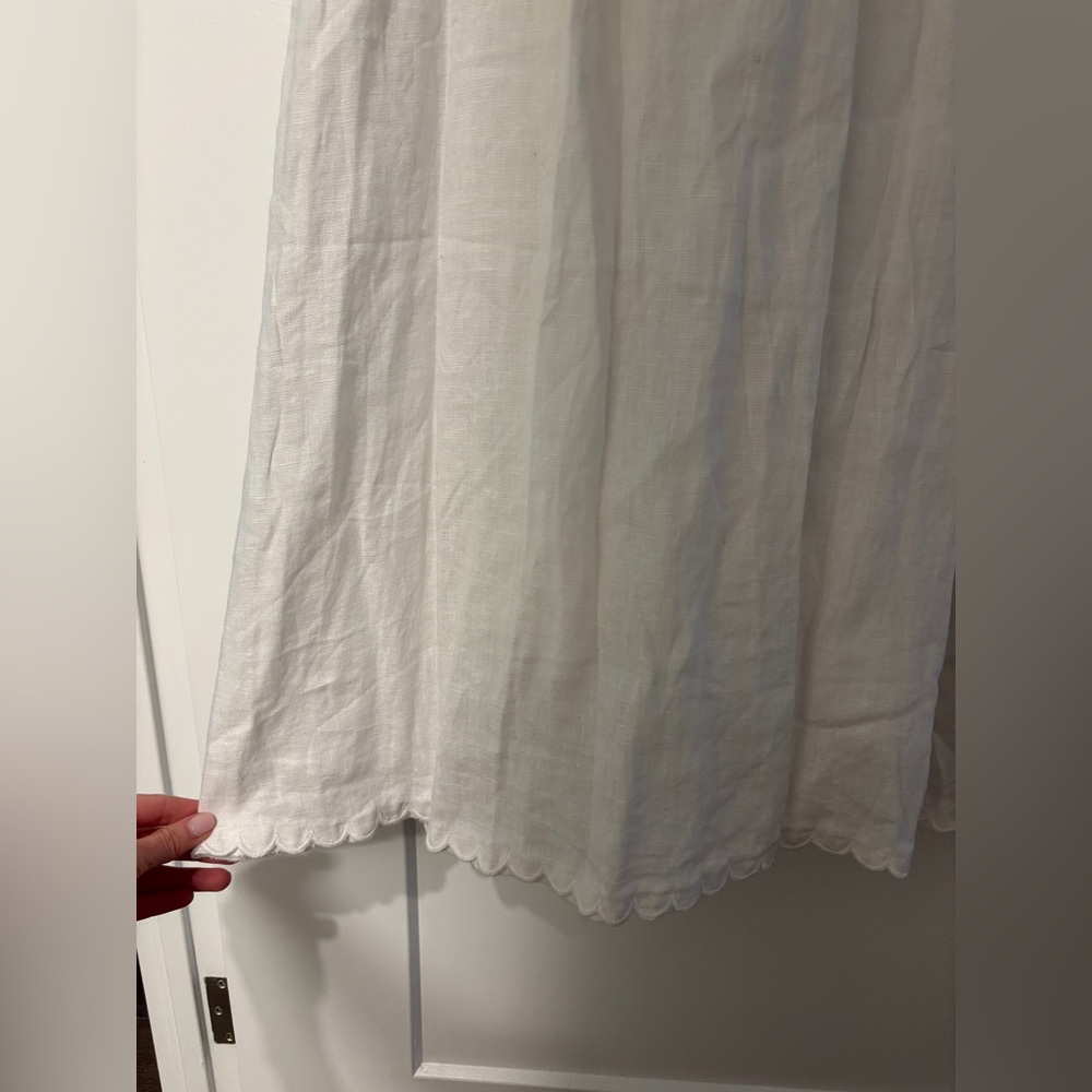 Posse linen dress with scallop trim - Picture 6 of 8